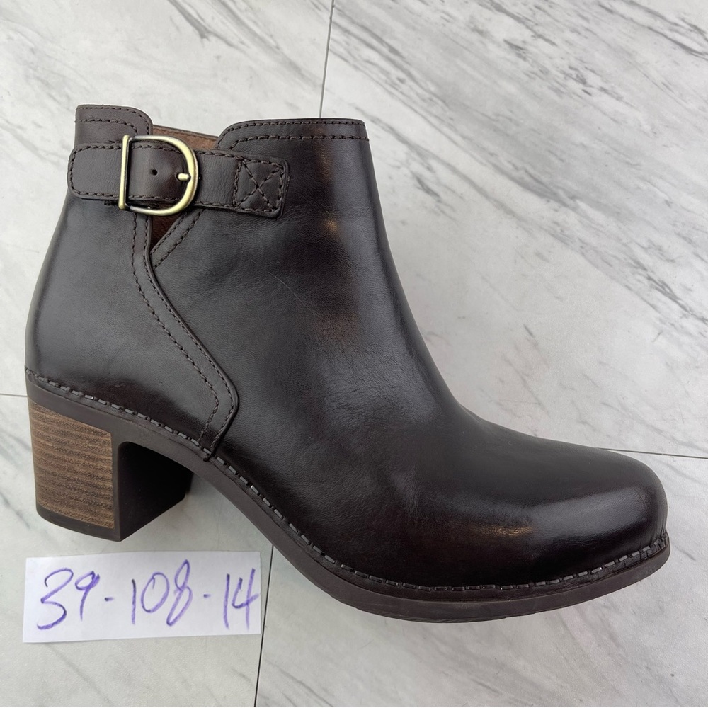 Dansko Brown Ankle Boots with Buckle